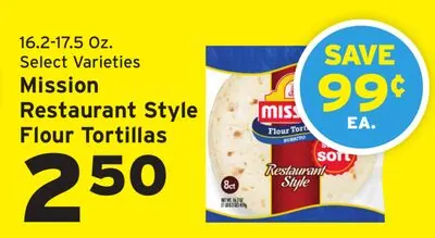 Mission Restaurant Style Flour Tortillas