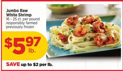 Jumbo Raw White Shrimp