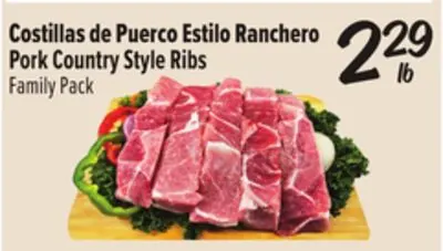 Costillas de Puerco Estilo Ranchero Pork Country Style Ribs