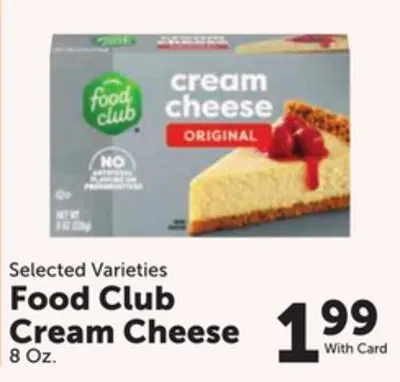 Food Club Cream Cheese