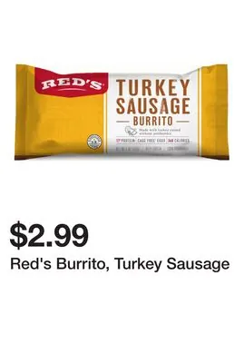 Red's Burrito, Turkey Sausage