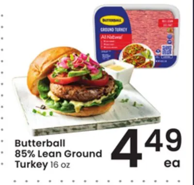 Butterball 85% Lean Ground Turkey