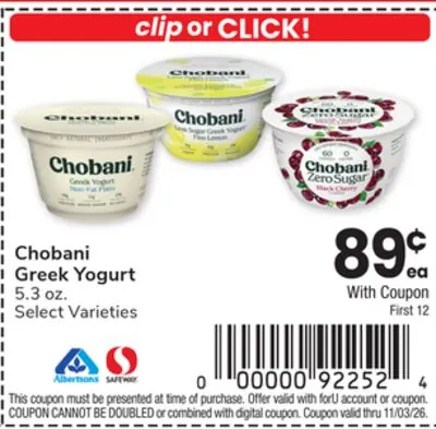 Chobani Greek Yogurt
