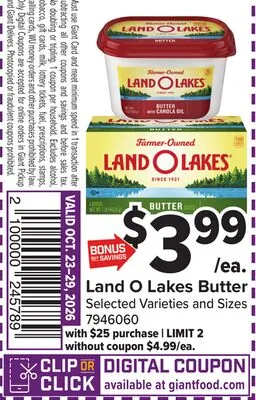 Land O Lakes Butter