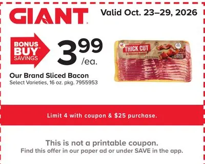 Our Brand Sliced Bacon