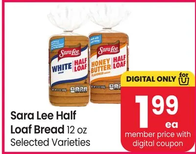 Sara Lee Half Loaf Bread