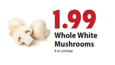Whole White Mushrooms