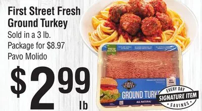 First Street Fresh Ground Turkey