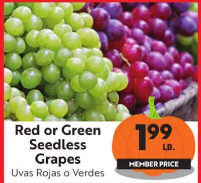 Red or Green Seedless Grapes