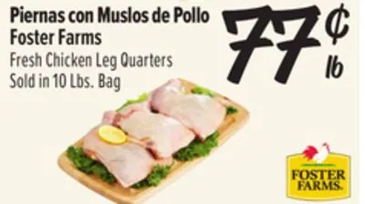 Fresh Chicken Leg Quarters Foster Farms