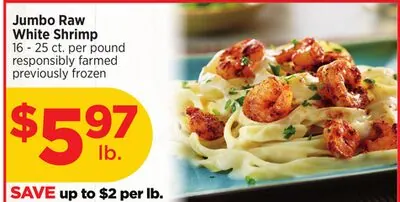 Jumbo Raw White Shrimp