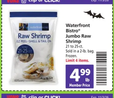 Waterfront Bistro® Jumbo Raw Shrimp