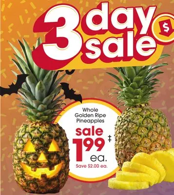 Whole Golden Ripe Pineapples