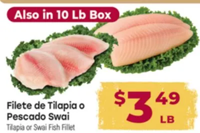 Filete de Tilapia o Pescado Swai