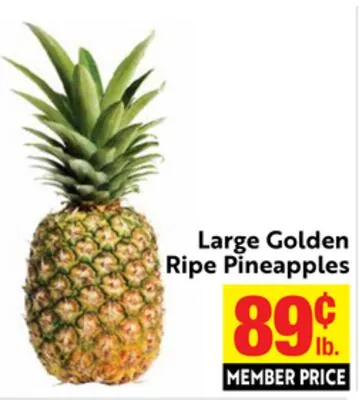 Large Golden Ripe Pineapples