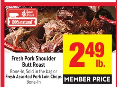 Fresh Pork Shoulder Butt Roast