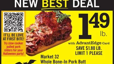 Market 32 Whole Bone-In Pork Butt
