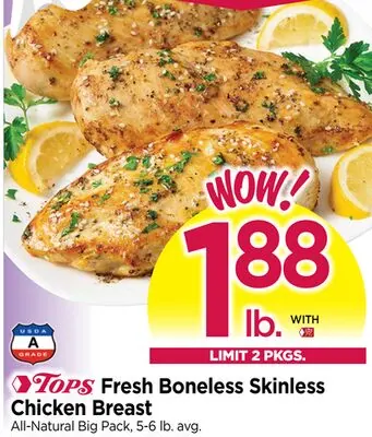Y Tops Fresh Boneless Skinless Chicken Breast