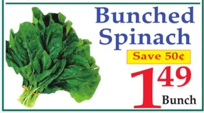 Bunched Spinach