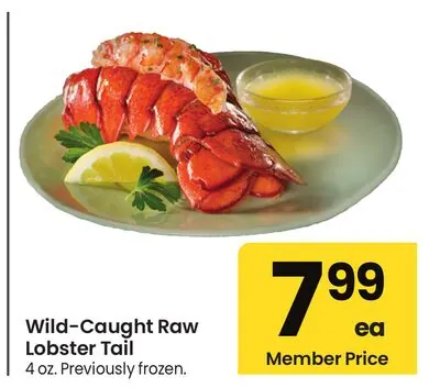 Wild-Caught Raw Lobster Tail
