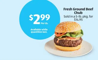 Fresh Ground Beef Chub