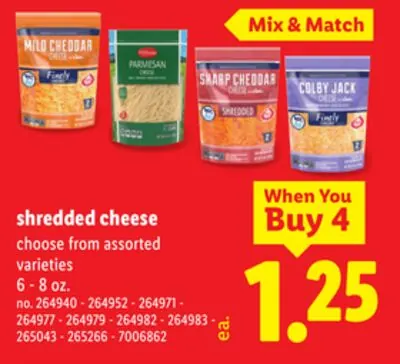 shredded cheese