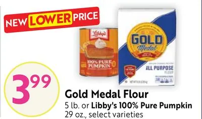 Gold Medal Flour 5 lb. or Libby's 100% Pure Pumpkin 29 oz.
