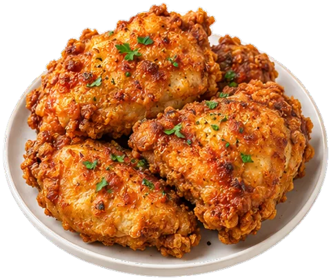 Air Fryer Fried Chicken with its ingredients