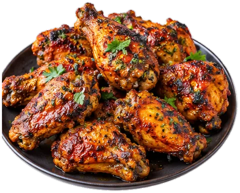 Al Pastor Chicken Wings with its ingredients