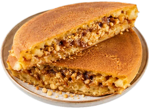 Apam Balik with its ingredients