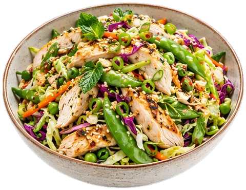 Asian Chicken Slaw with its ingredients