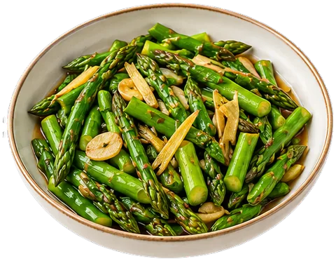 Asparagus Stir-Fry with its ingredients