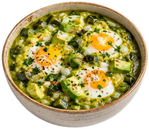 Avocado Chili Sauce with its ingredients