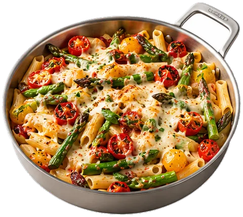 Baked Feta Tomato Pasta with its ingredients