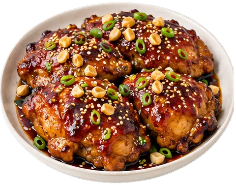 Baked Teriyaki Chicken with its ingredients
