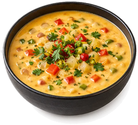 Beer Cheese Soup with its ingredients