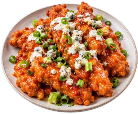 Bourbon Buffalo Chicken Strips with its ingredients