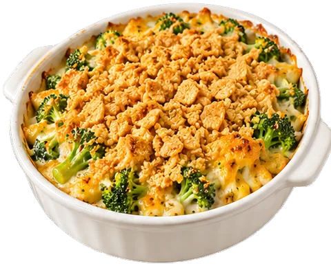 Broccoli Cracker Casserole with its ingredients