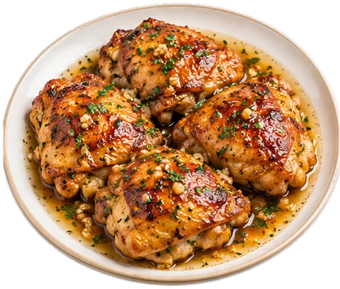 Browned Butter Honey Garlic Chicken with its ingredients