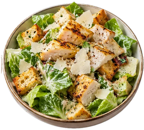 Caesar Salad (6 servings) with its ingredients