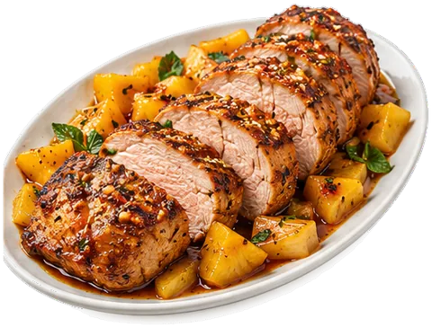 Cajun Pork Tenderloin with its ingredients