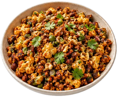 Cauliflower Walnut Taco Meat with its ingredients