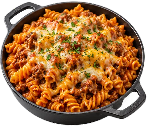 Cheesy Beef Spirals with its ingredients