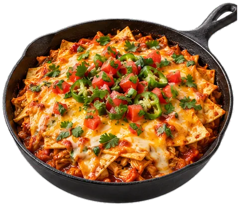 Chicken Enchilada Skillet with its ingredients