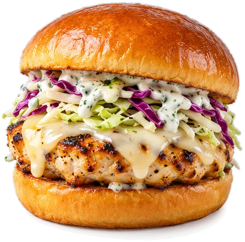 Chicken Halloumi Burgers with its ingredients