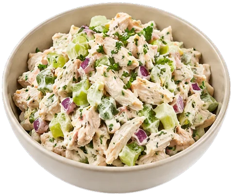 Chicken Salad with its ingredients