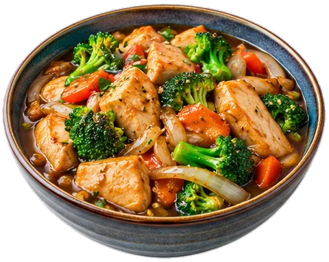 Chicken Stir-Fry with its ingredients