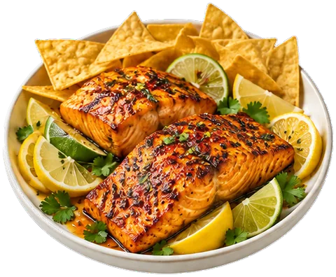 Chipotle Brown Sugar Salmon with its ingredients