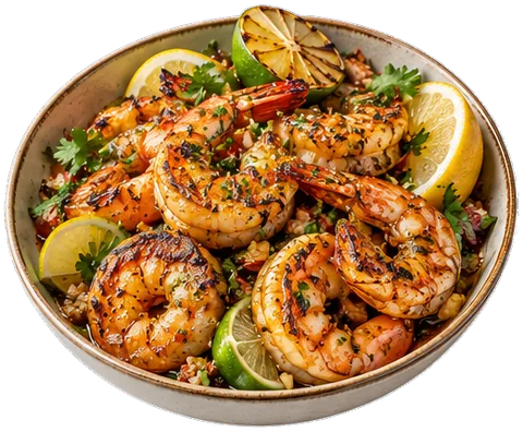 Chipotle Lime Prawns with its ingredients