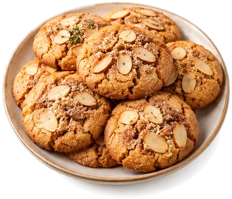 Cinnamon Almond Cookies with its ingredients